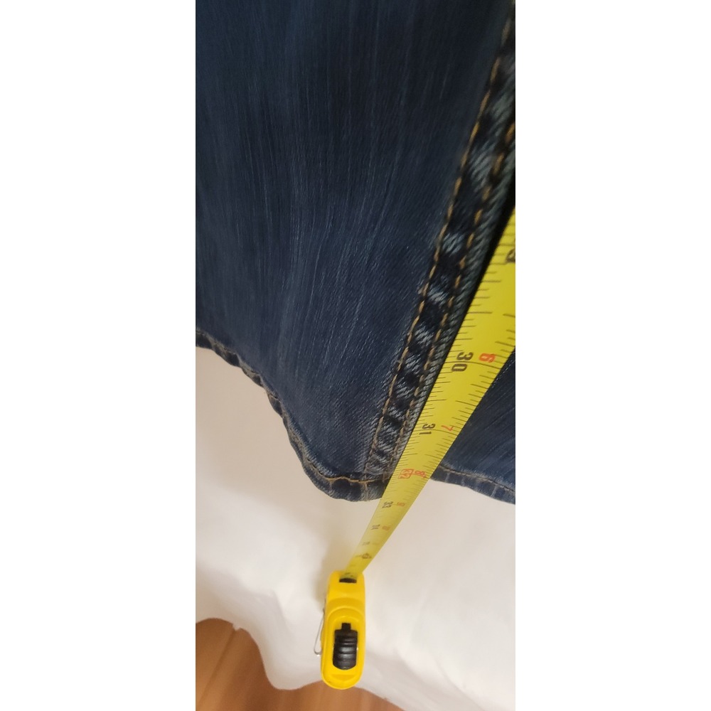 Lee Women's Midrise Boot Cut Blue Jeans Size 16 Long - Picture 5 of 11